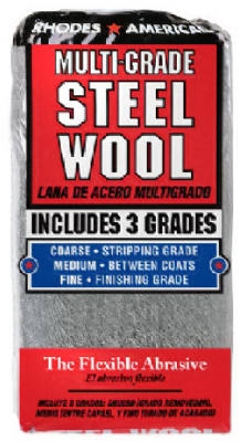 Steel Wool Pads, Assorted, 12-Pk.