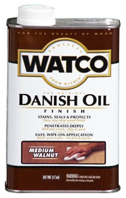 Danish Oil Finish, Gallon Medium Walnut