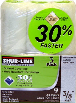 3-Pack Teflon-Coated Roller Covers