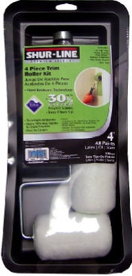 Premium Select Trim Paint Roller Set, Teflon Knit, 4-In.