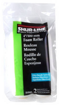 Premium Paint Roller Cover, Foam, 4-In., 2-Pk.