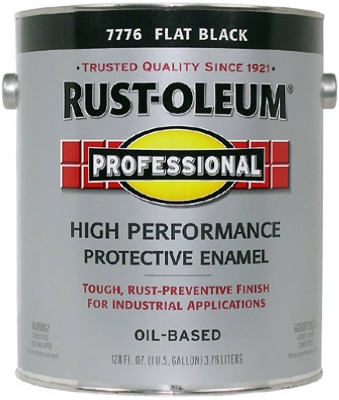 Professional Enamel, Flat Black, 1-Gal.