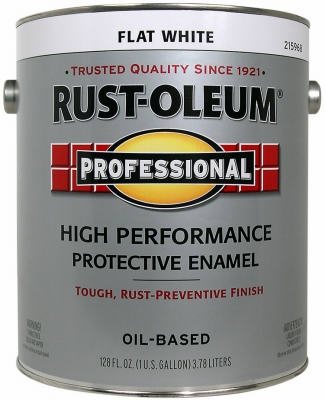 Professional Enamel, Flat White, 1-Gal.