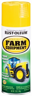 Stops Rust Farm & Equipment Spray Paint, John Deere Yellow, 12-oz.