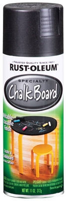 Chalkboard Spray Paint, Black, 11-oz.