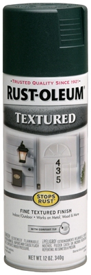 Stops Rust Textured Spray Paint, Forest Green, 12-oz.