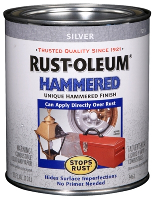 Qt. Silver Hammered Rust Preventative Brush Paint