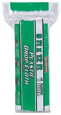 Plastic Dropcloth, Medium-Duty, 9 x 12-Ft.