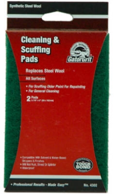 Cleaning & Stripping Synthetic Steel Wool, 3-7/8 x 6-In., 2-Pk.