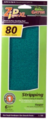 ZipXL Sanding Refill Sheets, 80-Grit, 6-Pk.