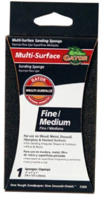 Jumbo Sanding Sponge, Fine/Medium, 100/60 Grit, 3 x 5-In.