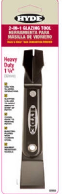 2-In-1 Glazing Tool, Stiff High-Carbon Steel Blade, 1-1/4-In.