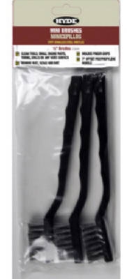 Wire Brush Set, Mini, Stainless Steel, 3-Pk.