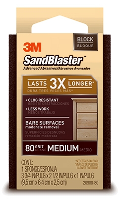 Sandblaster 80-Grit Sponge Block