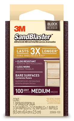 Sandblaster 100-Grit Sponge Block