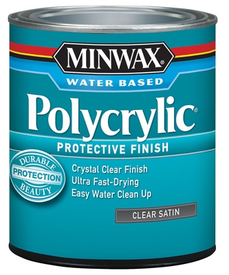 1-Quart Polycrylic Satin Clear Acrylic/Urethane Blend Topcoat