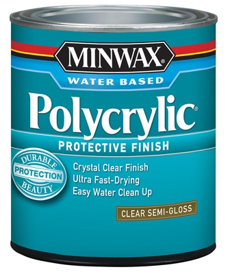 1-Quart Polycrylic Semi-Gloss Clear Acrylic/Urethane Blend Topcoat