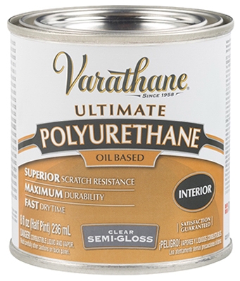 Varathane 1/2-Pint Semi-Gloss Interior Oil-Based Premium Polyurethane