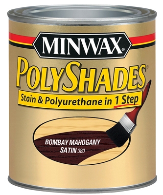 1-Qt. Bombay Mahogany Satin Polyshades Wood Stain