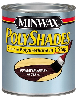 1-Qt. Bombay Mahogany Gloss Polyshades Wood Stain