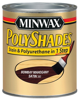 1/2-Pt. Satin Bombay Mahogany Polyshades Wood Finish