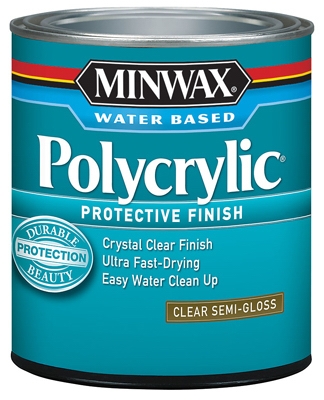 Polycrylic Protective Finish, Semi-Gloss Clear, .5-Pint