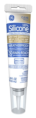 Silicone II Window & Door Caulk, Clear, 2.8-oz.