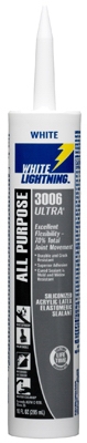 3006 Ultra Elastomeric Sealant, White, 10-oz.