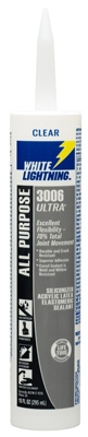 3006 Ultra Elastomeric Sealant, Clear, 10-oz.