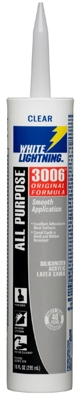 3006 Adhesive Caulk, All-Purpose, Clear, 10-oz.