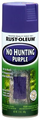 No Hunting Purple Spray Paint, 12-oz.