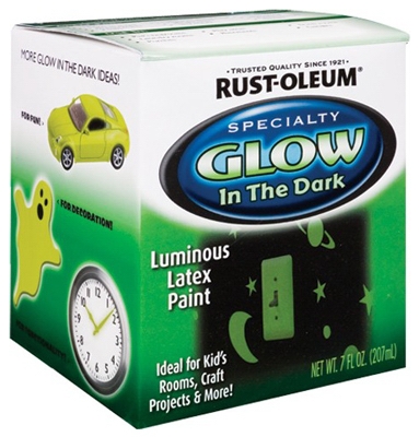 Glow-In-The-Dark Interior Latex Paint, 1/2-Pt.