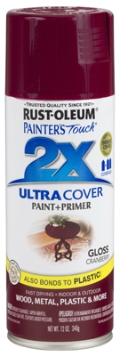 Painters Touch 2X Spray Paint, Gloss Cranberry, 12-oz.