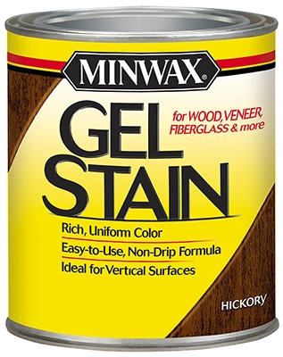 Gel Wood Stain Finish, Hickory, .5-Pt.