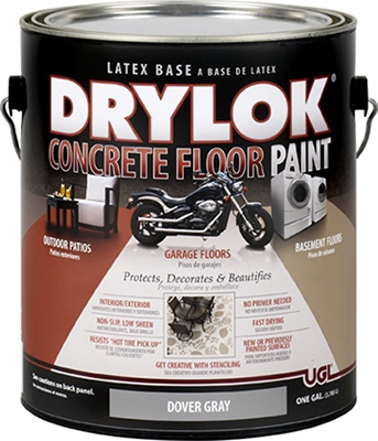 Concrete Floor Paint, Dover Gray, Gallon, Must Be Purchased in Quantities of 2