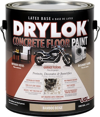 Concrete Floor Paint, Bamboo Beige, 1-Gal.