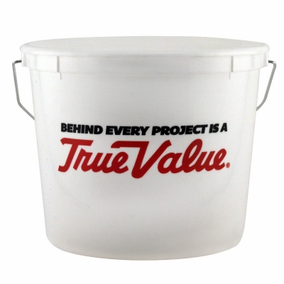 5-Qt. White Plastic Paint Pail