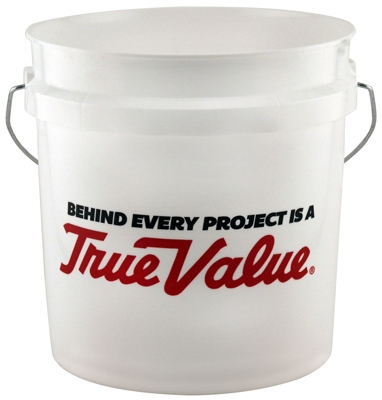 2-Gallon White Plastic Pail