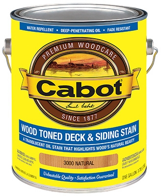 Dark Toned Deck & Siding Stain, Natural Wood, 1-Gal.