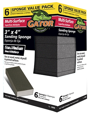 6PK X-Fine Sand Sponge