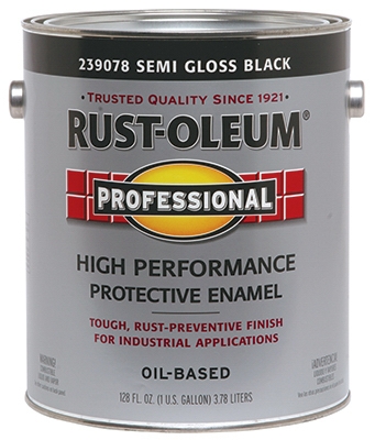 Professional Enamel, Semi-Gloss Black, 1-Gal.