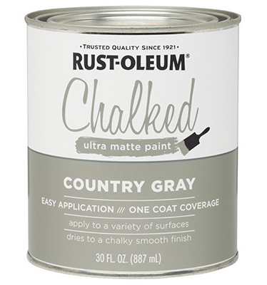 Chalked Paint, Gray, 30-oz.