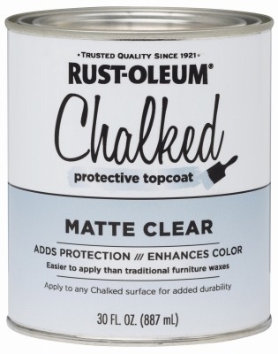 Chalked Paint Finish Wax, Matte Clear, 30-oz.