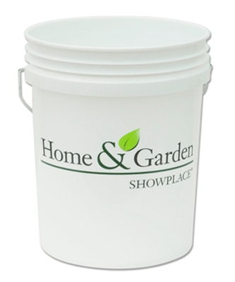 H&GS 5GAL WHT Plas Pail