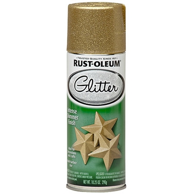 Specialty Glitter Spray Paint, Gold, 10.25-oz.