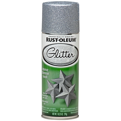 Specialty Glitter Spray Paint, Silver, 10.25-oz.