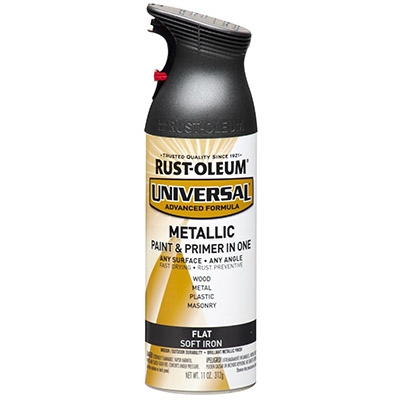 Metallic Spray Paint, Soft Iron, 11-oz.