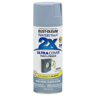 Painters Touch 2X Spray Paint, Satin Slate Blue, 12-oz.