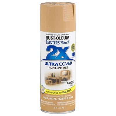Painters Touch 2X Spray Paint, Gloss Khaki, 12-oz.