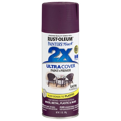 Painters Touch 2x Spray Paint, Satin Aubergine, 12-oz.
